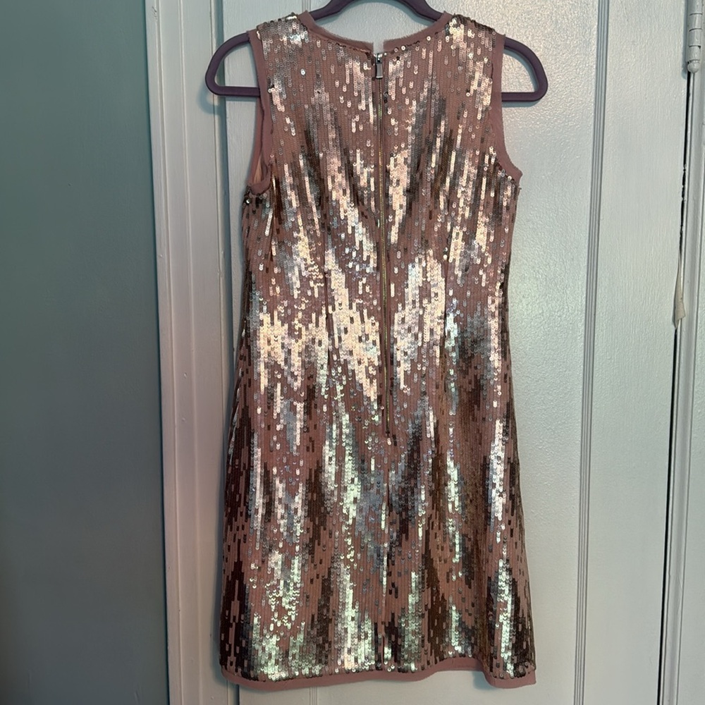 Sequin Sleeveless Dress - Gold - Picture 3 of 7